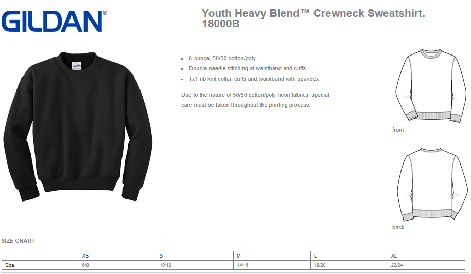 Chester Coyotes Crew Sweatshirts