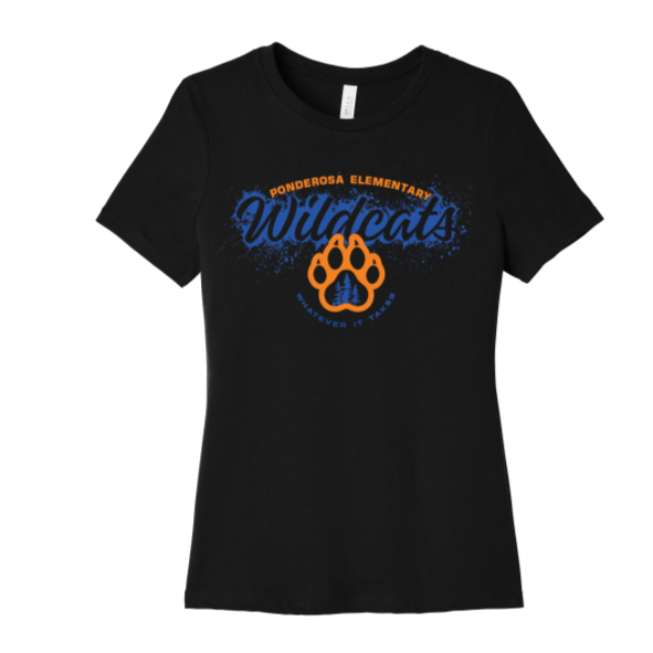 Ponderosa Paw Ladies V-Neck T-Shirt