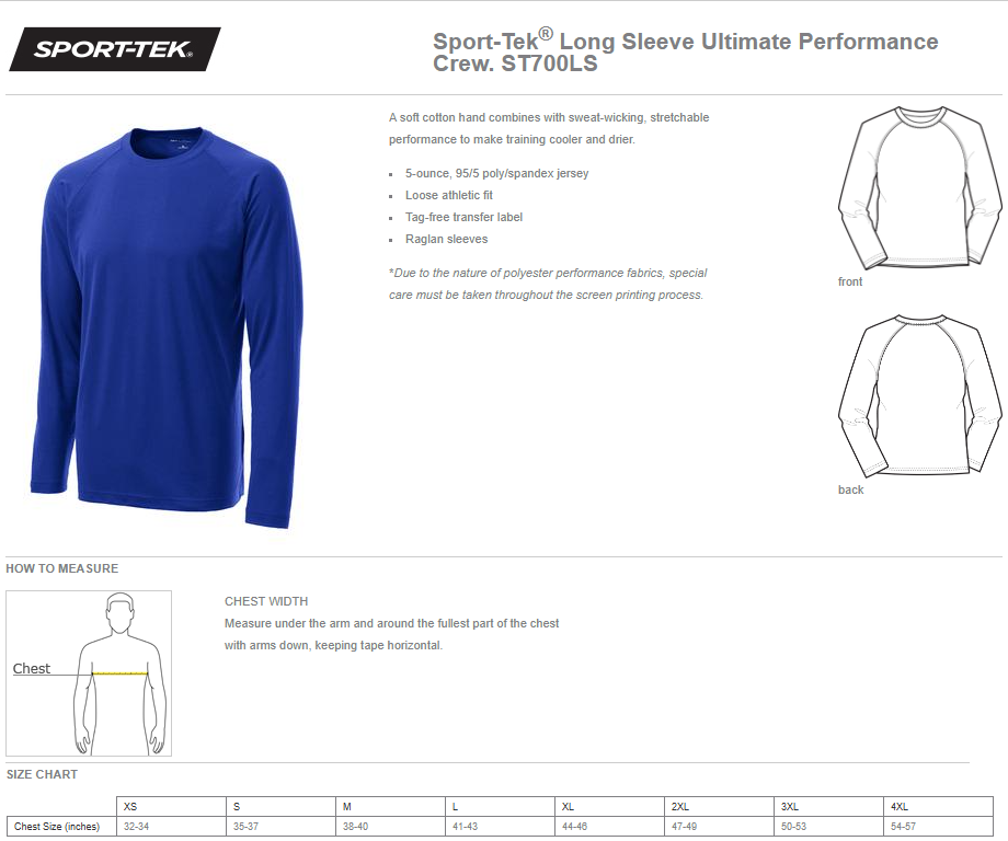 Titan Volleyball Long Sleeve Performance T