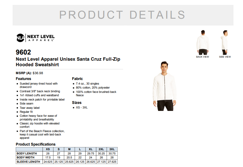Titan Booster Full Zip Sweatshirt