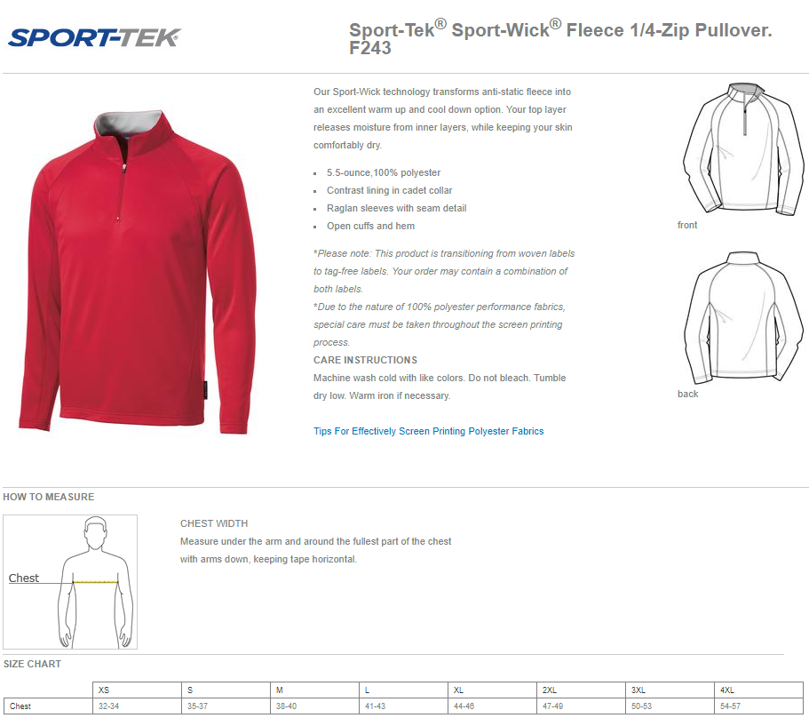 Titan Booster 1/4 Zip Performance Fleece