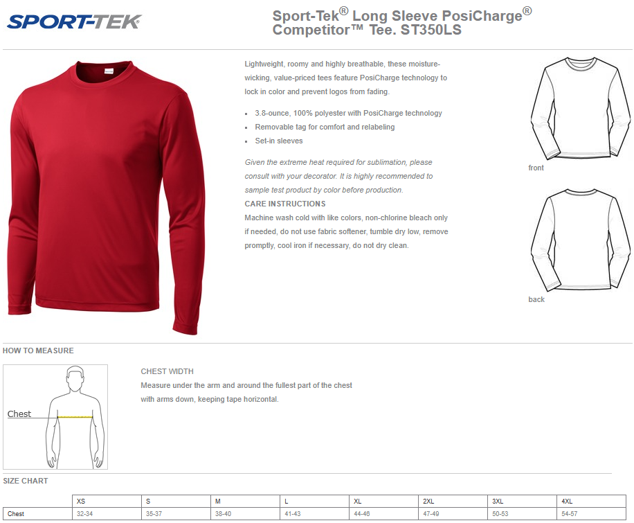 Hawks PTO EST. Long Sleeve Performance T-shirt