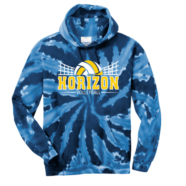 Hawks Volleyball Tie Dye Hoodie