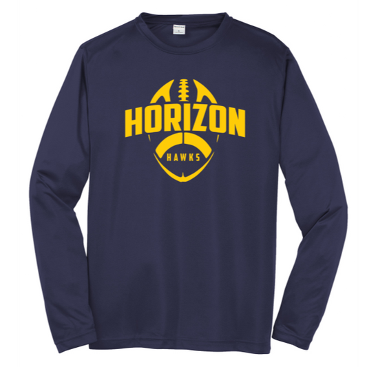 Hawks Football Long Sleeve Performance T-shirt