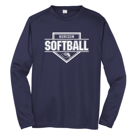 Hawks Softball Long Sleeve T-shirt Bad